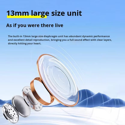 X55 Hidden Earphone for 5.4 Wireless New No-Sense No-Pain Side Sleep Mini Life Waterproof Active Noise Cancellation