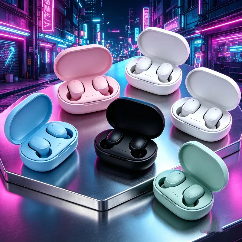 TWS Bluetooth Earphones Wireless Bluetooth Headset Noise Cancelling Headsets with Microphone A6S Headphones