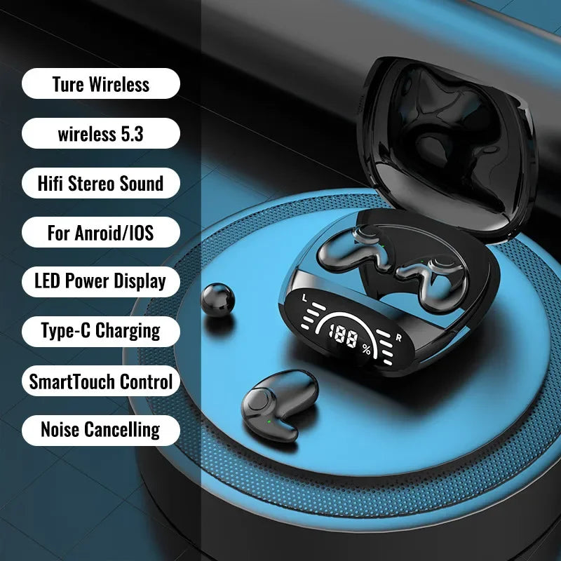 Invisible Sleep Earbuds Mini Wireless Earphones Bluetooth 5.3 Headphones Hifi Stereo Sports Noise Reduction Headsets for XIAOMI