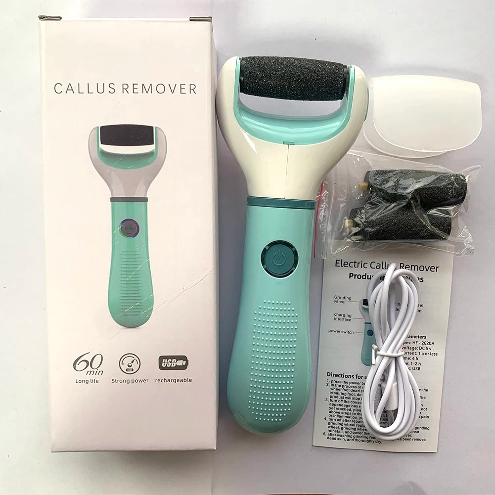 Electric Foot Grinder Dead Skin Remover Feet Scrubber Callus Pedicure Shaver Remove Dry Dead Cracked Foot Care Repair Tool