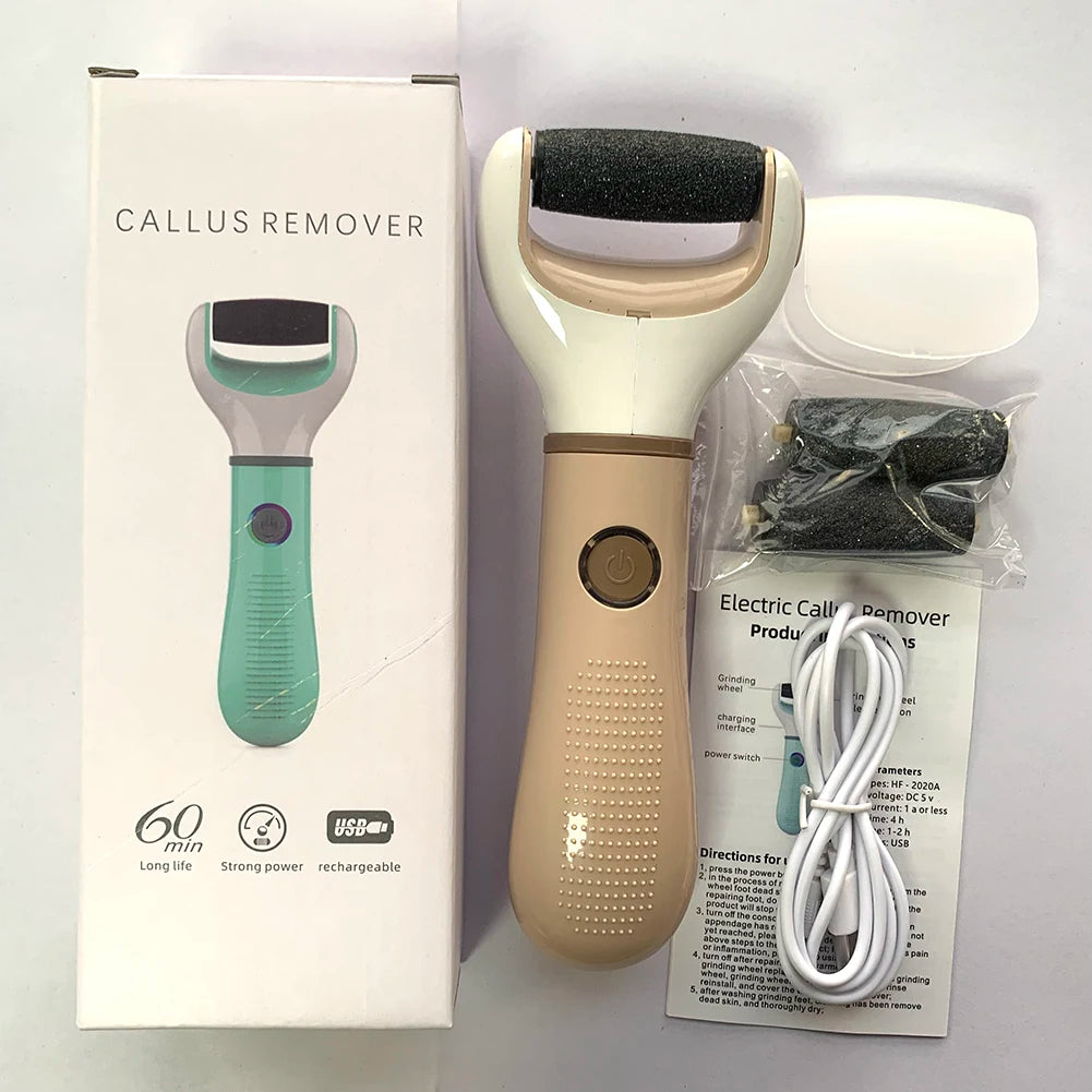 Electric Foot Grinder Dead Skin Remover Feet Scrubber Callus Pedicure Shaver Remove Dry Dead Cracked Foot Care Repair Tool