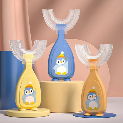 Children'S 360 Degree Infant U-Shaped Toothbrush Baby Health Teethers Soft Silicone Baby Brush Kids Teeth Oral Care Cleaning